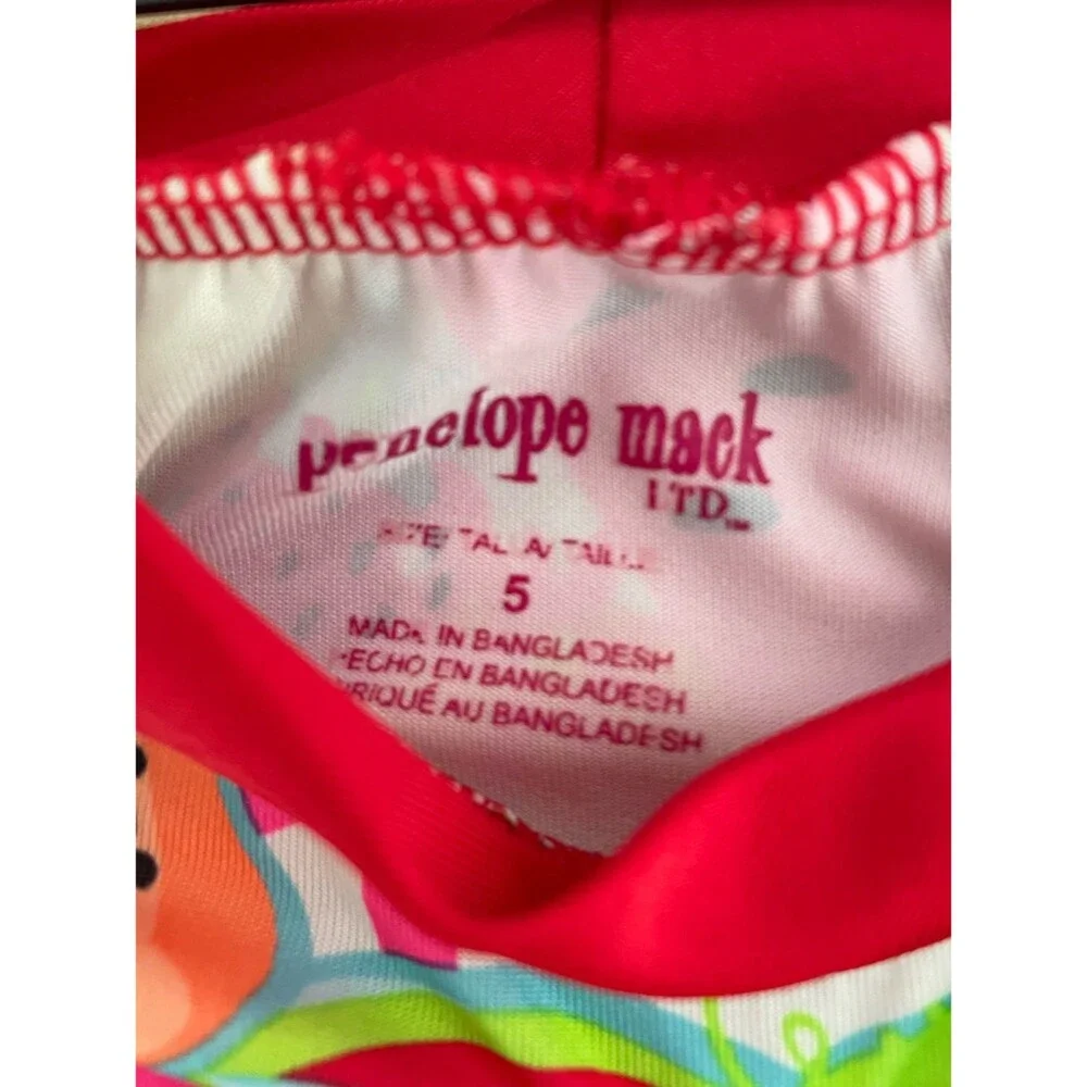 Penelope Mack rashguard long sleeve swimsuit top bright multicolor fruit print 5